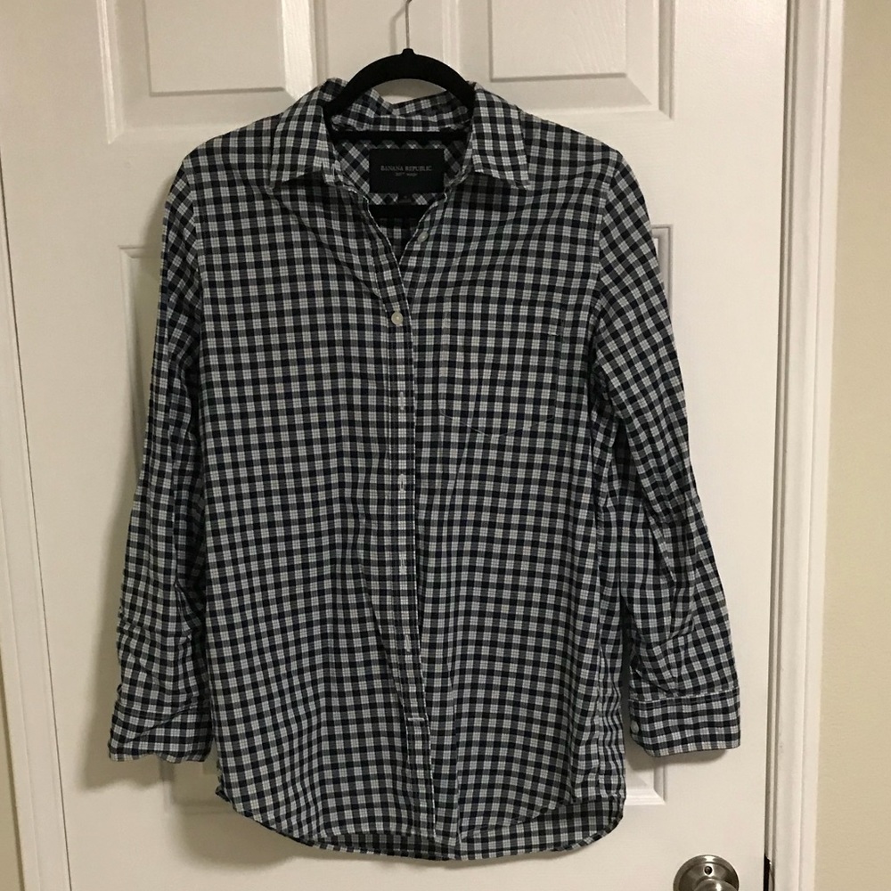 Banana Republic gingham shirt